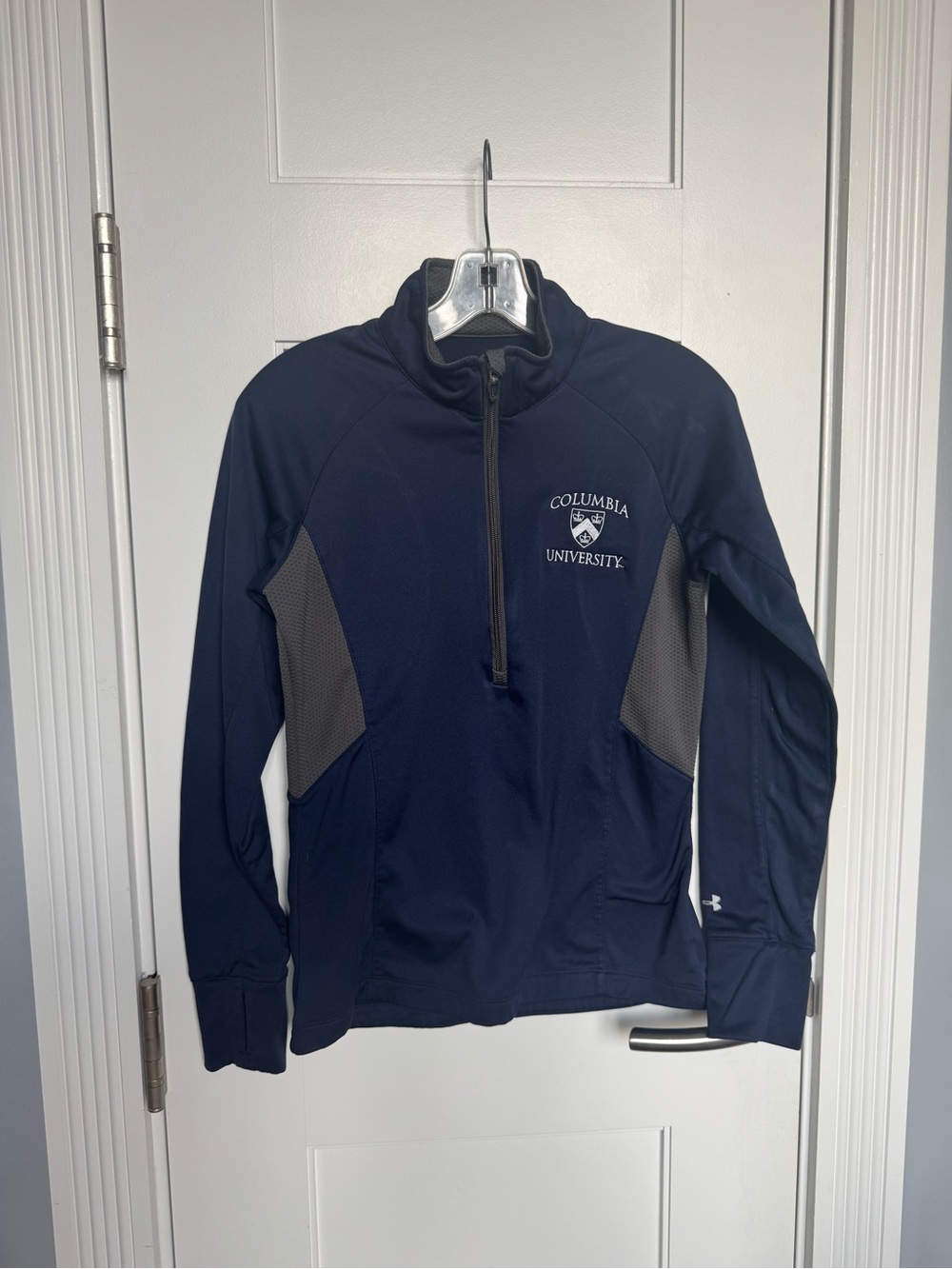 Columbia University Navy and Gray Zip-Up Jacket